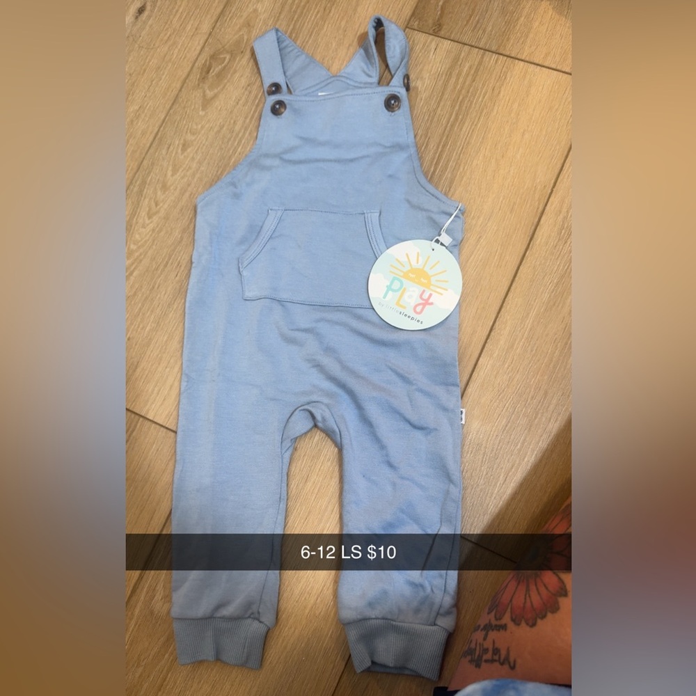 Nwt little sleepies overalls